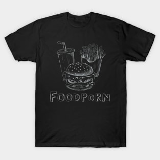 Foodporn Burger Menu T-Shirt